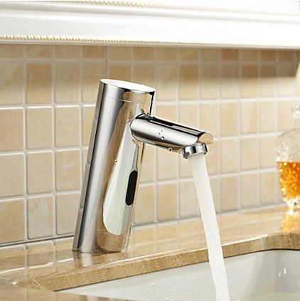 robinet d'évier en laiton salle de bain avec capteur automatique (à froid) F0106 - Cliquez sur l'image pour la fermer