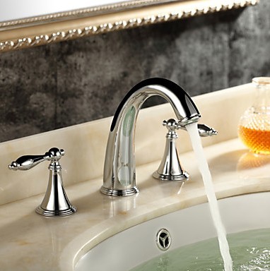 classiques robinet d'évier en laiton salle de bain (très répandue) F0453 - Cliquez sur l'image pour la fermer
