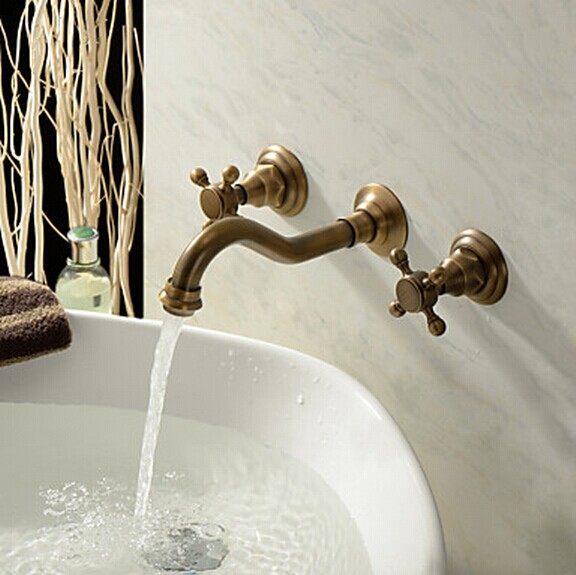 antique robinet inspirée lavabo (laiton poli) F0459A