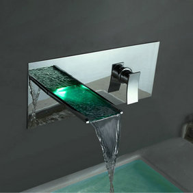 changement de couleur robinet conduit lavabo cascade salle de bains (support mural) F8013