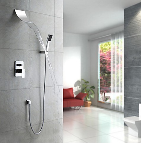 Douche Robinet avec douche 8 pouces + douche à main SC005 - Cliquez sur l'image pour la fermer