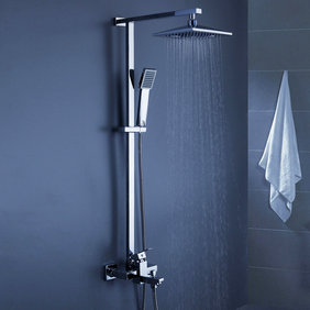Contemporain de douche 8 pouces + douche à main Robinet bain-douche SC006