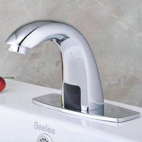 Contemporain détecteur automatique de bains Tap évier avec Écusson Plate T0101 - Cliquez sur l'image pour la fermer