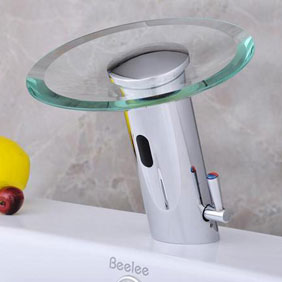 Contemporain chaude et froide hydroélectricité Cascade détecteur automatique de lavabo robinet T0109A