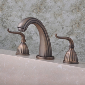 Antique Brass Finish généralisée lavabo robinet T0450 - Cliquez sur l'image pour la fermer