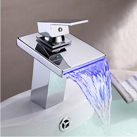 Inoxydable LED contemporain Thermochromique Multi-couleur acier bec robinet de bain T0815BF - Cliquez sur l'image pour la fermer