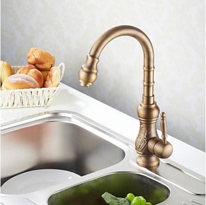 antique robinet de la cuisine inspirée - finition en bronze antique R0705A - Cliquez sur l'image pour la fermer