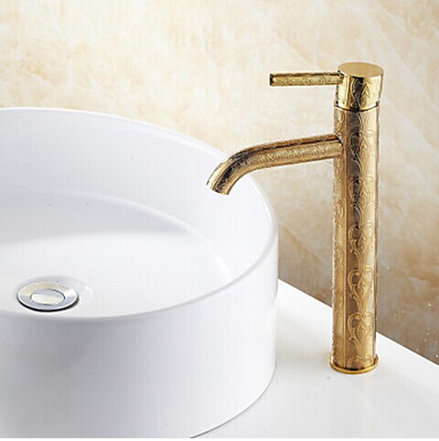 antique ti-pvd finition entraxe seul robinet évier salle de poignée (hauteur) R2001G