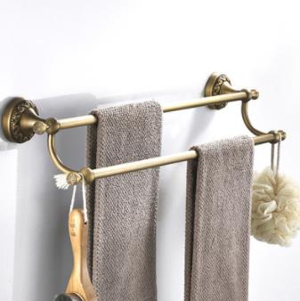 laiton antique serviette double barre AB6102