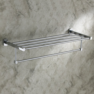 Élégant et contemporain, fini Chrome Laiton Matériau Etagère salle de bains CB7303