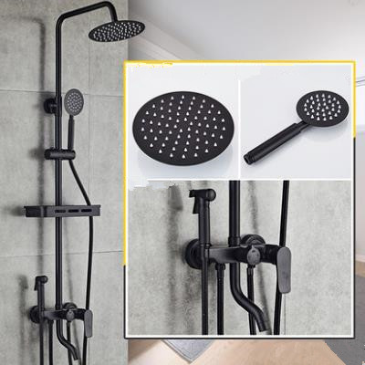 Noir Antique La Cuisson Terminée Brass Douche Avec Bidet Robinet FB0428