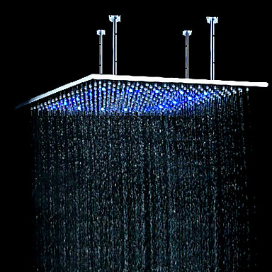 Contemporaine 24 pouces Acier inoxydable Couleur Changement LED Pomme de douche HS24F - Cliquez sur l'image pour la fermer