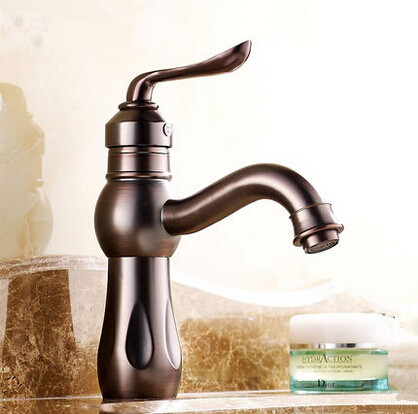 du pétrole a frotté le bronze lavabo d'antiquités ORB109