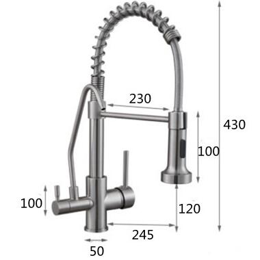 Brass Chrome Démonter Eau Potable Robinet évier de Cuisine R0288C - Cliquez sur l'image pour la fermer