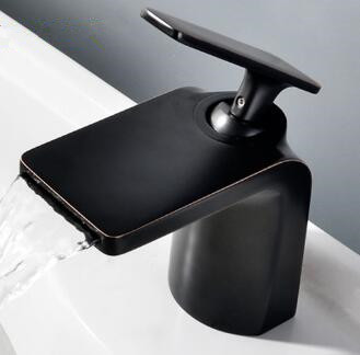 Robinet Antique Bronze Noir Cascade Robinet de Bain RB0107 - Cliquez sur l'image pour la fermer