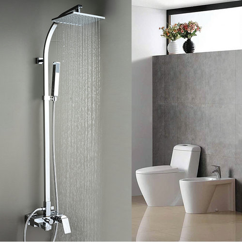 Contemporaine robinet de baignoire-douche avec douche 8 pouces + douche à main TSC033 - Cliquez sur l'image pour la fermer