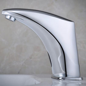 Nouveau capteur contemporaine robinet d'eau froide du robinet évier simple bassin Tap T0100 - Cliquez sur l'image pour la fermer