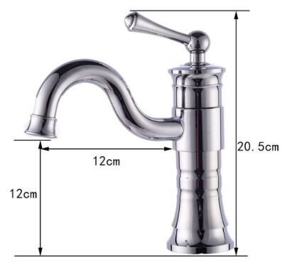 Robinetterie Lave-mains Chrome Laiton Mitigeur Robinetterie Vasque T0115R