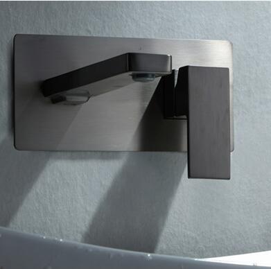 Antiquités Noir Brass Murale Mélangeur Robinet D'évier de Salle de Bain T0280B