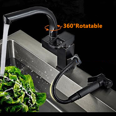 Bronze Noir Rotatif Mélangeur Sors le Robinet de la Cuisine T0378B