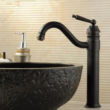 Style Traditionnel huilé Bronze Terminer comptoir lavabo robinet T0404BH