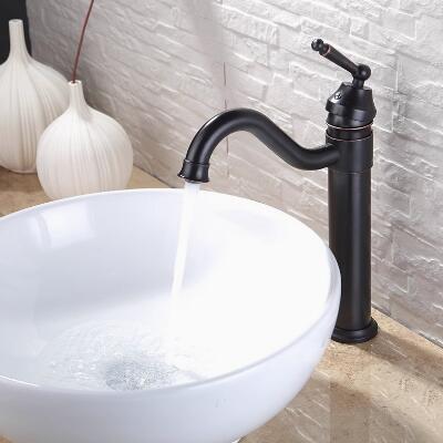 Style Traditionnel huilé Bronze Terminer comptoir lavabo robinet T0404BH