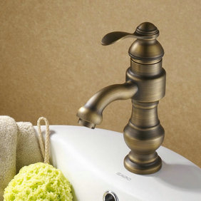 Salle de bain ancien évier Tap Antique Finish cuivre T0427A