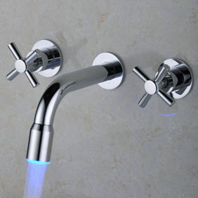 Couleur contemporain Modification Cascade LED généralisée lavabo robinet T0457F - Cliquez sur l'image pour la fermer