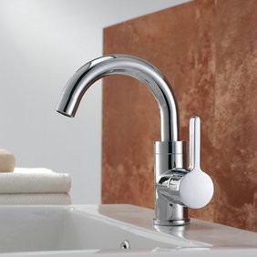 Fini chrome en laiton massif lavabo robinet T0542 - Cliquez sur l'image pour la fermer