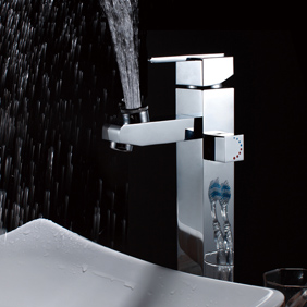 Chrome Fini Laiton Lavabo Robinet T0607