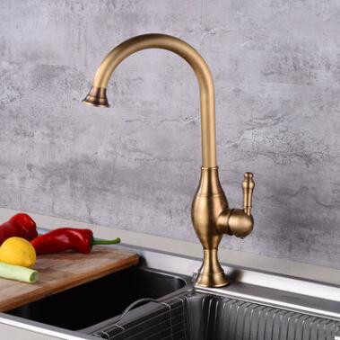 Antique Robinet de Cuisine Brass 360° Rotation Robinet de Bain TA190R - Cliquez sur l'image pour la fermer