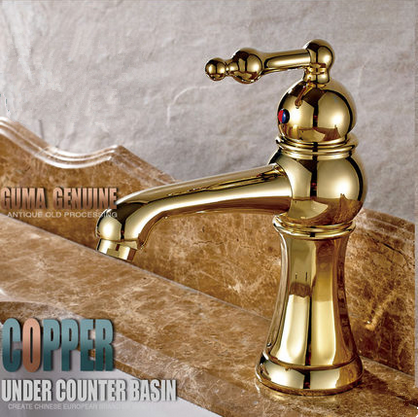 nouvelle arrivée golden imprimé lavabo tap TA2028G