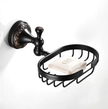 Antiquités Bronze Noir Accessoires De Salle De Bain Porte-savon TAB055