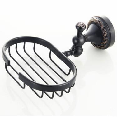 Antiquités Bronze Noir Accessoires De Salle De Bain Porte-savon TAB055