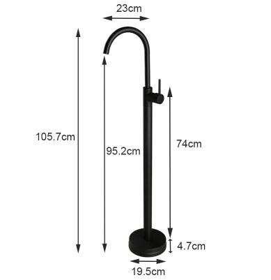 Laiton Noir Ancien Indépendant Robinet de Bain Robinet de Baignoire TB0993R - Cliquez sur l'image pour la fermer