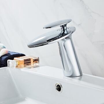 Contemporaine Cascade en Laiton Chromée Lavabo Robinet TC0208R - Cliquez sur l'image pour la fermer