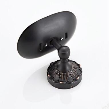 Antiquités Bronze Noir Brass Accessoires De Salle De Bain Porte-savon TCB0455