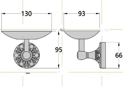 Antiquités Bronze Noir Brass Accessoires De Salle De Bain Porte-savon TCB0455