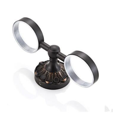 Antiquités Bronze Noir Brass Accessoires De Salle De Bain Double Brosse à Dents TCB062